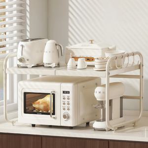 전자레인지 선반 길이조절 전자렌지 선반 2단