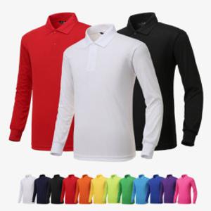 드라이 무지 기능성 PK 쿨론 긴팔 카라티 피케 데일리 단체복 유니폼 반티 남성 여성 남녀공용