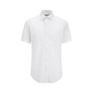 남성) 슬림핏 세미 와이드 카라 반팔 셔츠_AEF5WD1201WT