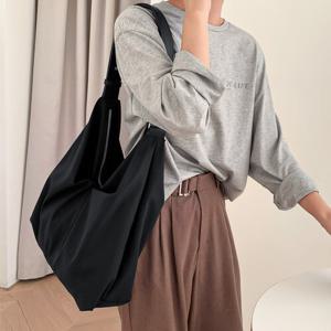 빅백 가벼운 여성 숄더백 호보백 나일론 빅사이즈 캔버스백 방수 여행 천 가방 P13761