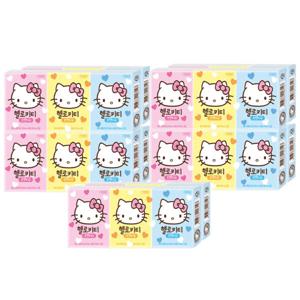 헬로키티 휴대용 포켓티슈 3겹 10매 x 6입 x 5팩 총30개