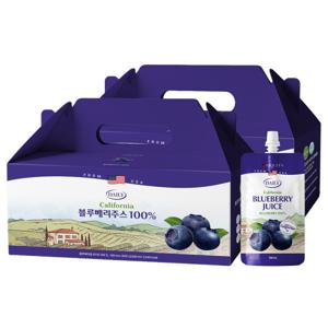 1+1 바이퀸 데일리 100% 블루베리 주스 즙 원액 100ml 30포