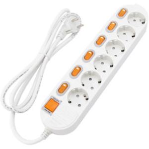 광명전기 멀티탭 개별스위치 6구 3M