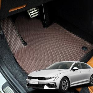 차바라기 더뉴 K5 페이스리프트 벌집매트 더블 엠보 TPE 카매트 하이브리드 가솔린 LPG 발판 용품