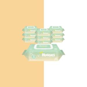 하기스 퓨어그린 생분해 캡형 물티슈 72매 10팩