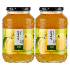 초록원 일품 꿀유자차 1kg+1kg 무료배송