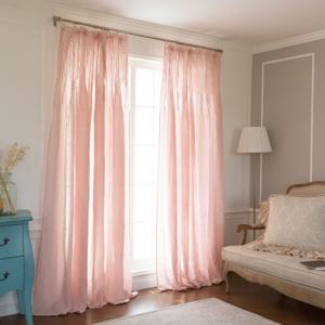 레인 거실 핀형 린넨커튼 1장 140x240