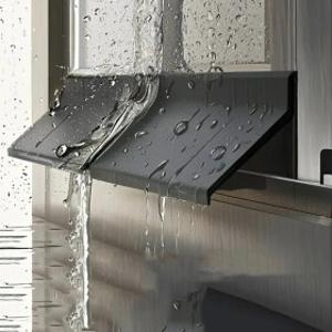 샷시벌레차단 100300cm 창문 물 차단 바 고무 플래싱 보드 가정용 알루미늄 합금 문 게이트 비 씰링 스트립