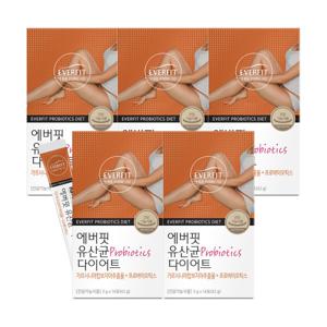 에버핏 유산균 다이어트 14포 5박스 / 가르시니아 모유 유래 유산균 체지방감소 프로바이오틱스
