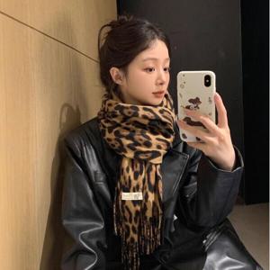 레오파드 패턴 호피 무늬 모던 트렌디 머플러 다용도 매칭 겨울 데일리 포인트 목도리 (2장이상추가할인)
