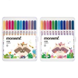 모나미 모니주 싸인펜 12색 / 사인펜 형광펜 네임펜 신학기