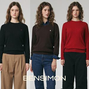 벤시몽 여성 아뜰리에 케이블 니트 3종