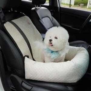 프리미엄 반려동물 카시트 강아지 고양이 소형견 소파형 이동가방(베이지)/2개이상추가할인