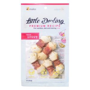 리틀달링 강아지껌 오리우유껌 5p 10개 오래먹는 간식 애견간식 건강한 치아