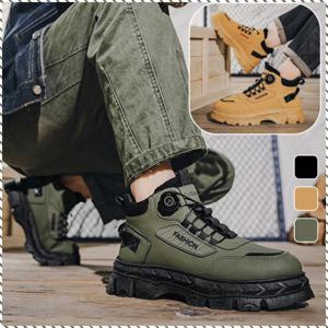 독일 소방대전용 프리빈티지 마틴부츠 가을 남자 신발 키높이 10cm 안전화 작업화 방한