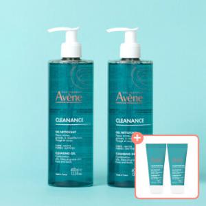 아벤느 클리낭스 클렌징 젤 400ml 2개 + 30ml (15ml 2개) 증정 / 산뜻한 세정 피지케어 클렌징