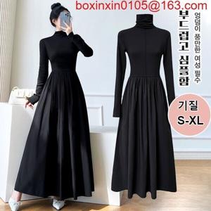 슬림핏원피스가을겨울 신상 이너 원피스 롱스커트 이너 롱스커트가을니트원피스