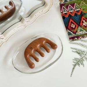 두피 승모근 마사지 우드 괄사 나무 괄사