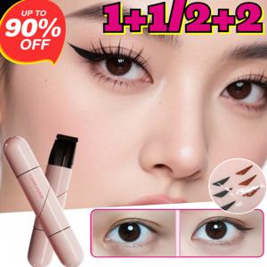 1+1/2+2 투톤 지속 아이라인 스탬프 1.5ml 한 번에 그리기 일체형 펜 아이라이너