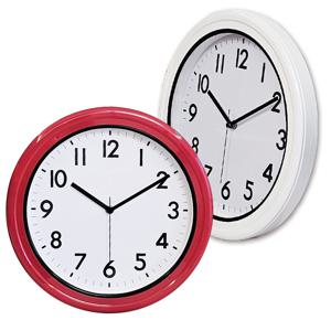 심플 방수 벽시계 33cm 중형 ABS 욕실 수영장 목욕탕 사우나 벽걸이 인테리어