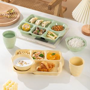 1+1 선택가능 노르딕 파스텔 세라믹 5칸 식판 1인 식사 세트