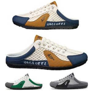 여름 남성 샌들 슬리퍼 슬립온 반블 남성 통기 스니커즈 캐주얼 운동화 여름