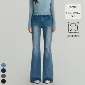 (노컷진62탄) 골반뽕 스판 밴딩 워싱 부츠컷 데님 팬츠 (J2502)