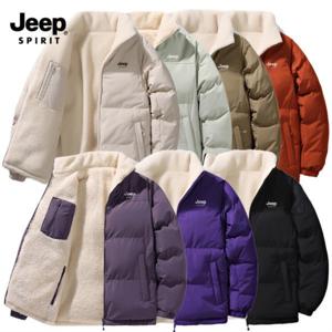 지프 JEEP SPIRIT 리버시블 양면 후리스패딩 점퍼 플리스 집업 뽀글이패딩 양털 아웃도어 JPHJ04A1020
