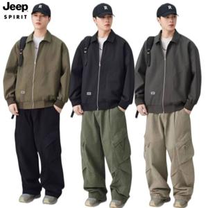 JEEP SPIRIT 남성용 고퀄리티 자켓 오버핏 캐주얼 자켓 봄 신상