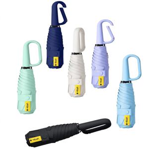 1+1 초경량 미니 5단 양산 휴대용 고리 양우산 우산 uv 차단