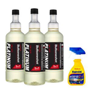 (3개)불스원샷 플래티넘 연료첨가제 5in1 500ML 2종택1(휘발유 경유) +사은품(2IN1 발수코팅제)