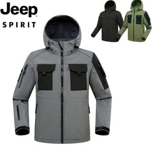 JEEP SPIRIT 지프 전술 점퍼 남 키높이 기모 바람막이 야상 방수 후드 점퍼 JP1736