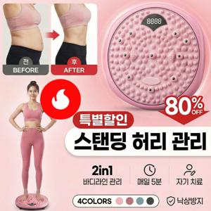 2in1 지압매트 당지압 요법 붓기/개선 발지압 스텝퍼 발바닥 마사지기/배살 빼는 코아 관리기구 디지털