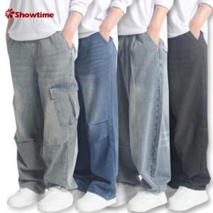 청바지/일자/와이드/밴딩/스판/데님/조거/팬츠/빅사이즈/바지/남자/남성/봄/겨울/기모