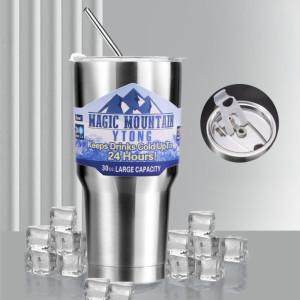 1+1 매직마운틴 30oz 304스테인리스 빅사이즈 2중진공 보냉컵 900ml BPA FREE
