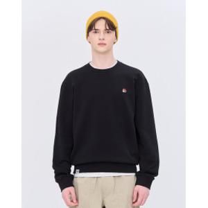 26SS HAZZYS PHIZ 블랙 스몰로고 맨투맨 SPTS6E101BK