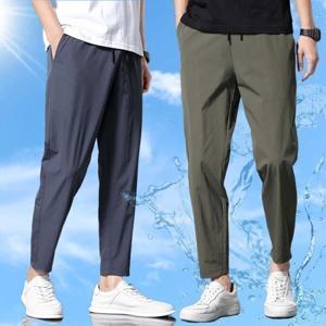 남성 봄 여름 9부 밴딩 슬랙스 냉감 바지 아이스 팬츠 작업복 시즌 할인 중