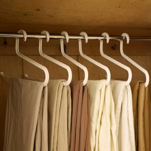 윌로우 오픈형 바지걸이 10P 치마 바지 옷걸이 행거 집게 자국 없는 1초 스피드 바지걸이