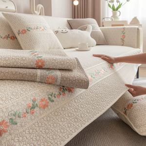 프렌치 플로럴 패턴 쇼파패드 3인용 4인용 6인용 사계절용 소파 커버