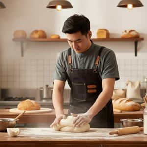 피요르드 블랙 원피스 앞치마 바리스타 카페 주방 미용실 식당 에이프런 이지오 앞치마 제작전문