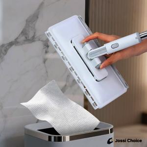 조씨초이스 스마트 밀대걸레 청소포 호환형 꾹 누르면 장착 버튼으로 분리 원터치 밀대걸레 원터치 탈부착