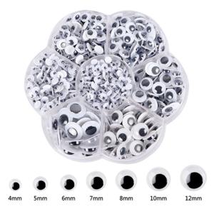 (700p set) 입체 인형 눈 스티커 모형 눈알 공예 만들기 재료 모루 꾸미기 부자재