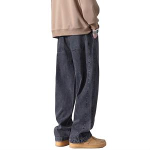 봄 남자 세미 와이드 청바지 슬랙스 데님 밴딩 남성 간절기 스판 바지