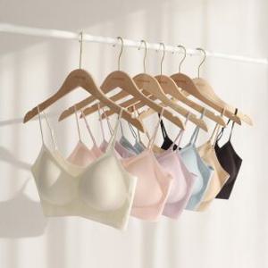 (크라시앙)자체제작 2cm 얇은끈 라이트핏 브라 데일리 심리스 노와이어 편한 브라렛 여자속옷