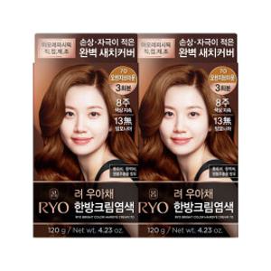 려 우아채 영양새치염색 오렌지브라운 7O 2개