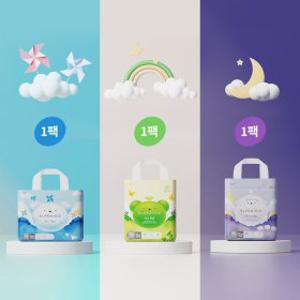 엘프레리 유목민 팬티 기저귀 세트(에어씬 1팩+에어필 1팩+에어윙 1팩/사이즈선택)