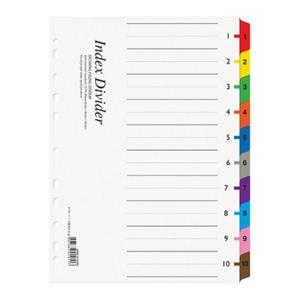 문화 바인더인덱스 A4 10분류 아트지 A191-7
