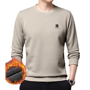 남자 기모 맨투맨 겨울 신상 라운드 고급 긴팔티셔츠 청년의 도톰한 기모 티셔츠