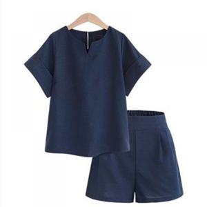 투피스 오피스룩 티셔츠 여성반바지 빅사이즈