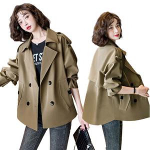 캐주얼/간절기/여성용/긴팔/트렌치코트/무지외투/빅사이즈/바람막이/점퍼